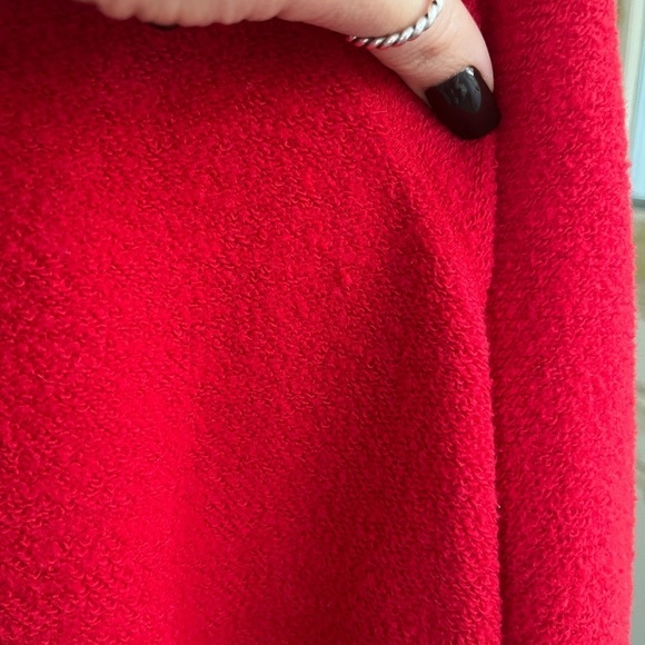 Maurices Womens Sweater Sweatshirt Dress Red Long Sleeve Knit Comfy Casual XXL - Picture 3 of 5